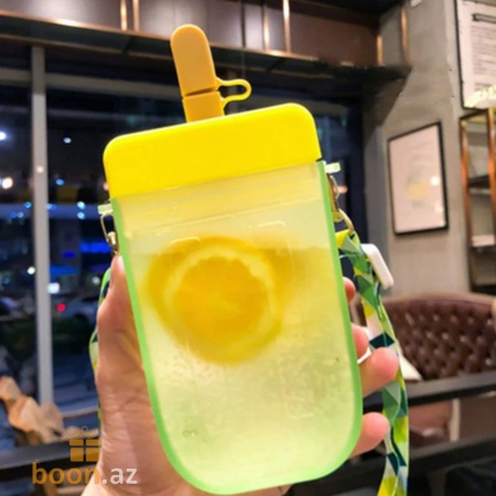 Бутылка для воды  в форме "Эскимо" Ice cream bottle (yellow)